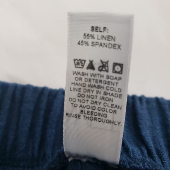 NEW!! WET Women SIZE XS Linen Blend Melodie Flounce Mermaid Skirt Steel Blue - Picture 12 of 15